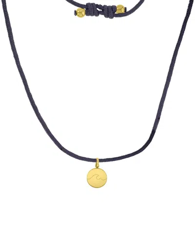 Roxy Waterproof Yellow Wave Beads Adjustable Necklace In Transparent