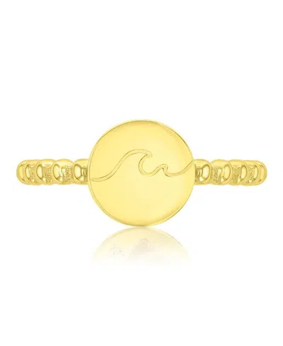 Roxy Waterproof Yellow Wave Beads Ring In Pattern