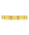Roxy Waterproof Yellow Wave Toe Ring In Gold