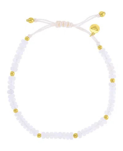 Roxy Waterproof Yellow White Onyx Adjustable Bracelet In Multi