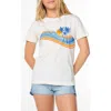 Roxy Wave Stripe Graphic T-shirt In Blue