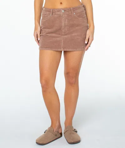 Roxy Wavecrest Skirt In Brown