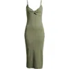 ROXY ROXY WAVEY LADY RIBBED BODY-CON DRESS