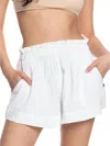 Roxy What A Vibe Short In White In White