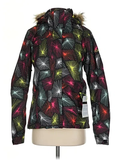 Pre-owned Roxy Windbreaker Jacket In Black
