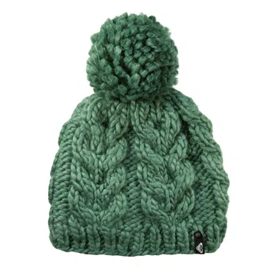 Roxy Winter Beanie In Duck Green