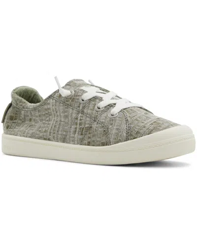 Roxy Women's Bayshore Plus Lace-up Sneakers In Light Green