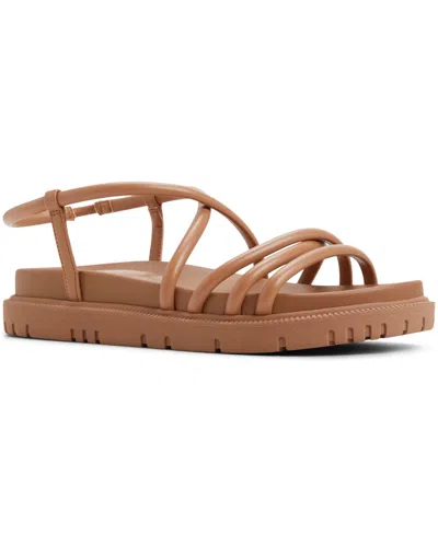 Roxy Women's Brooke Slip-on Flat Sandals In Light Brown