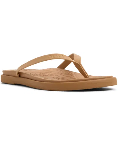 Roxy Women's Calabasas Round Toe Flat Sandals In Brown