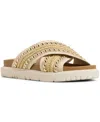 Roxy Women's Capri Round Toe Flat Sandals In White
