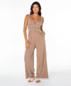Roxy Clover Jumpsuit In Brown
