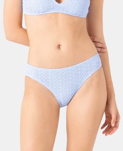 Roxy Women's Crochet Hipster Full Swim Bottoms In Blue
