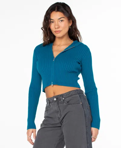 Roxy Women's Double Daze Long-sleeve Sweater In Blue