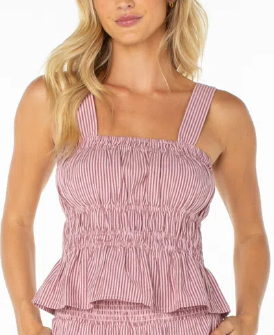 Roxy Women's Fairweather Straight-neck Halter Top In Pink