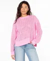 Roxy Flipside Sweater In Pink