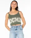 Roxy Women's Flower Block Wanderer Tank Top In Green