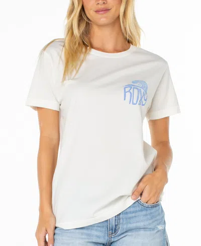 Roxy Women's High Tides Crewneck T-shirt In White