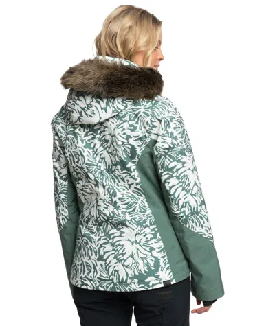 Roxy Women's Jet Ski Premium Snow Jacket - Large In Green