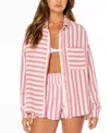 Roxy Lets Get Away Top In Animal Print