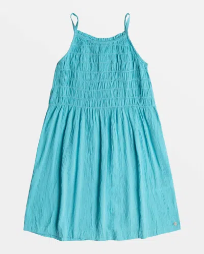Roxy Women's Look At Me Now Strappy Mini Dress In Bjm0-maui Blue In Multi