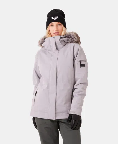 Roxy Women's Meade Snow Long-sleeve Jacket In Gray