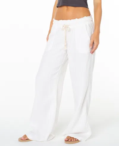 Roxy Women's Oceanside Wide-leg Pants In Gray