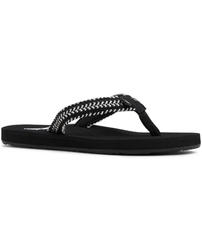 Roxy Women's Porto Iv Beach Slip-on Sandals In Black