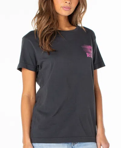 Roxy Women's Relaxed Draped Crewneck T-shirt In Black