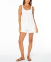 Roxy Sail & Bow Linen Blend Romper In White