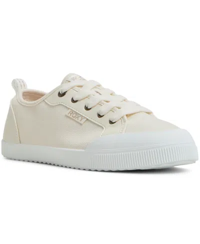 Roxy Women's Shorebreak Lace-up Sneakers In Cream
