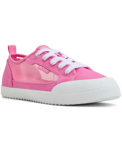 Roxy Women's Shorebreak Lace-up Sneakers In Medium Pink
