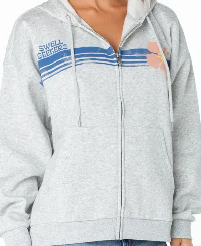 Roxy Women's Sundown Oversized Half-zip Sweatshirt In Heather Gray