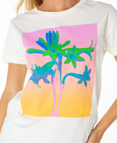 Roxy Women's Tuberose Graphic Crewneck T-shirt In Multi