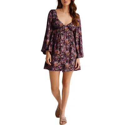 Roxy Womens Floral Print Viscose Mini Dress