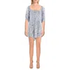 ROXY WOMENS PRINTED SHORT ROMPER