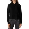 Roxy Womens Scalloped Knit Hooded Sweatshirt