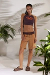 Roxy X Out From Under Colorblock Boardshort In Brown, Women's At Urban Outfitters In Brown