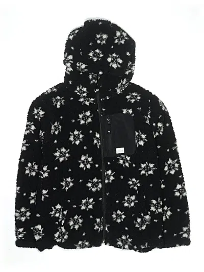 Pre-owned Roxy Kids' Zip Up Hoodie In Black