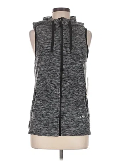 Roxy Zip Up Hoodie In Gray