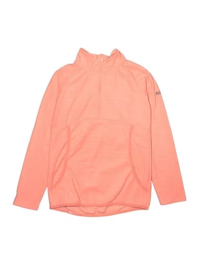 Pre-owned Roxy Kids' Zip Up Hoodie In Pink