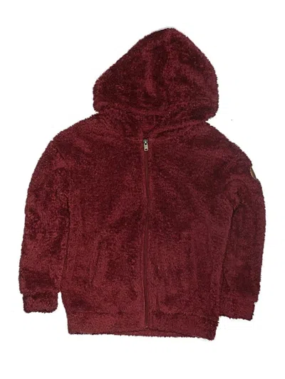 Pre-owned Roxy Kids' Zip Up Hoodie In Red