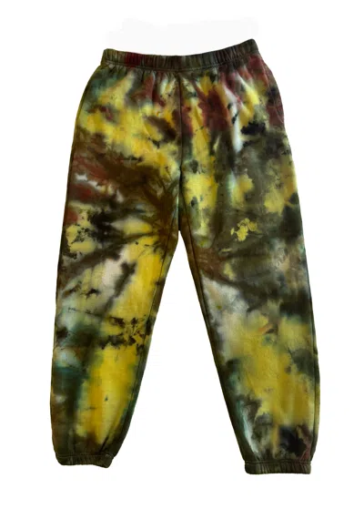 Roy G. Women's Green Camo Tie Dye Sweatpant