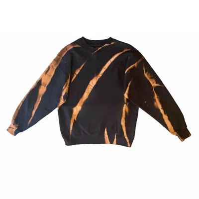 Roy G. Women's Neutrals / Black Brindle Tie Dye Sweatshirt