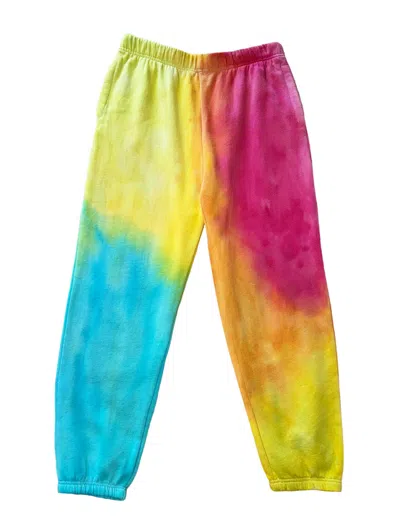 Roy G. Women's Pastel Watercolor Dye Sweatpants In Multi