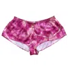 Roy G. Women's Pink / Purple Rose Geode Tie Dye Silk Flutter Shorts In Pink/purple