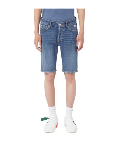 Roy Rogers Belt-loop Denim Shorts In Multicolor