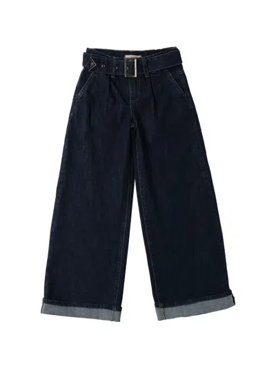 Roy Rogers Kids' Belted Jeans In Blue