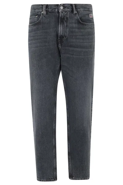 Roy Rogers Black Dapper Dalt Villa Five-pocket Carrot Fit Jeans