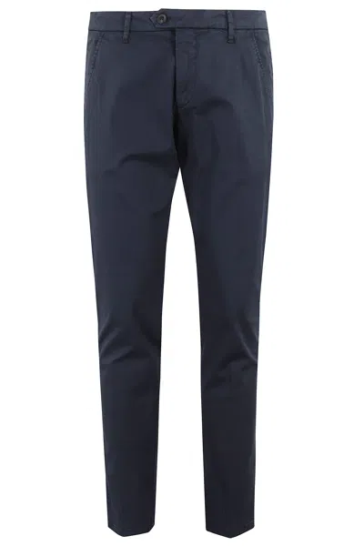 Roy Rogers Blue New Lola Side American Buttoned Cotton-blend Trousers