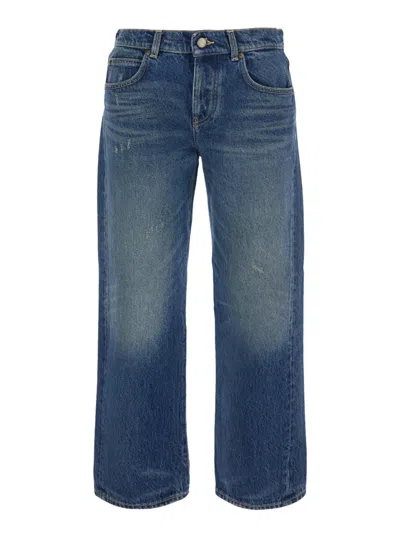 Roy Rogers Blue Regular Mid Rise Jeans In Transparent